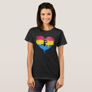 T-SHIRT COEUR PANSEXUAL - AMOUR PANSEXUAL - SYMBOLE -
