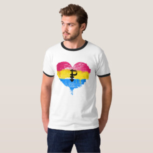 T-SHIRT COEUR PANSEXUAL - AMOUR PANSEXUAL - SYMBOLE -