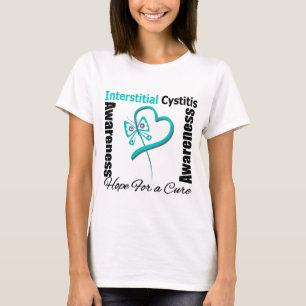 T-shirt Coeur papillon - Cystite interstitielle