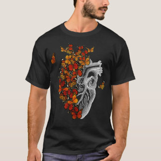 T-shirt Coeur papillon Monarque par Tobe Fonseca