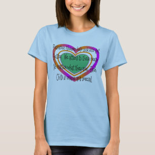 T-shirt coeur pédiatrique de poème d'infirmière