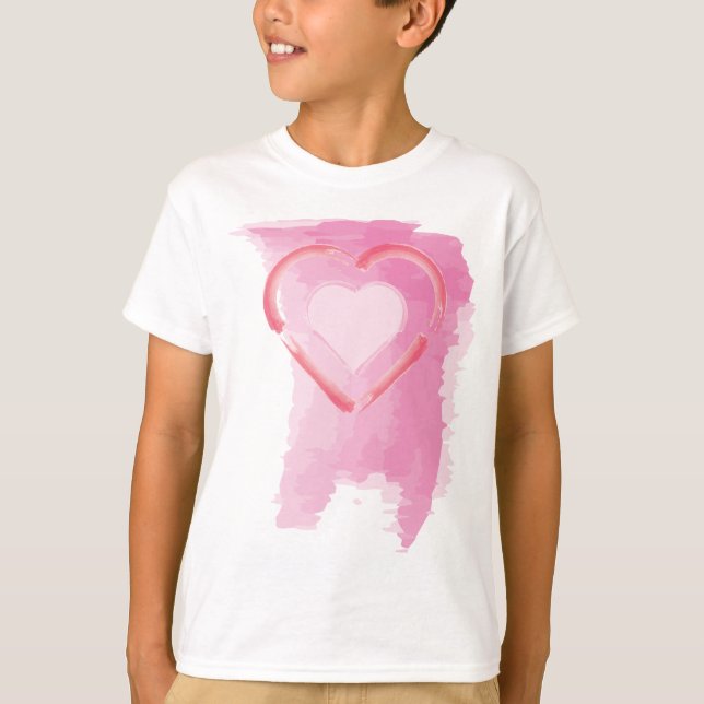 T-shirt Coeur peint (Devant)
