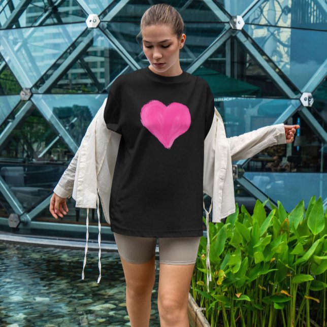 T-shirt Coeur peint (Créateur téléchargé)