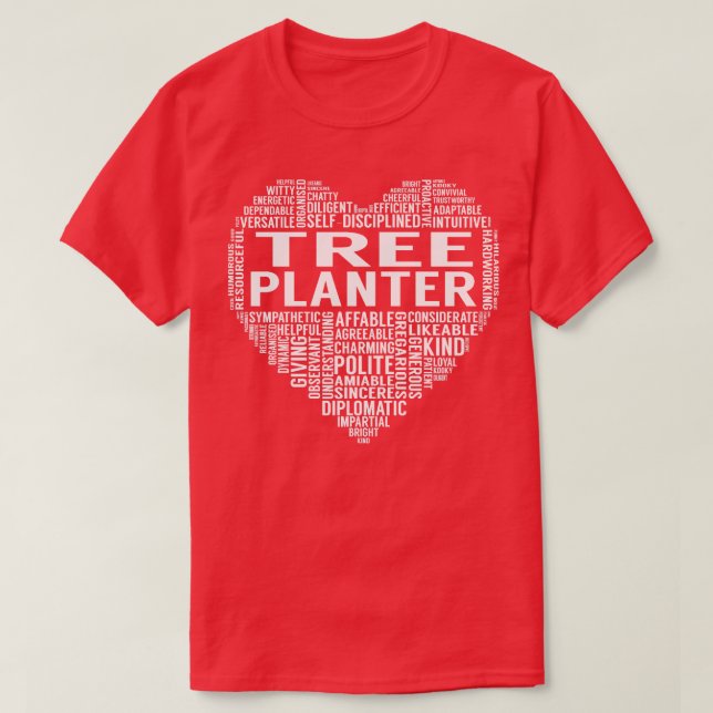 T-shirt Coeur Planteur Arbre (Design devant)