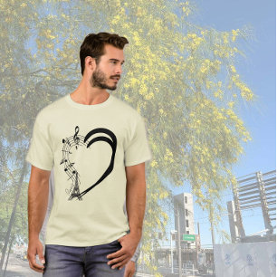 T-shirt Cœur plein de Musique