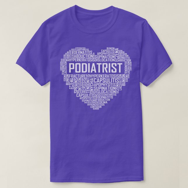 T-shirt Coeur podiatriste (Design devant)
