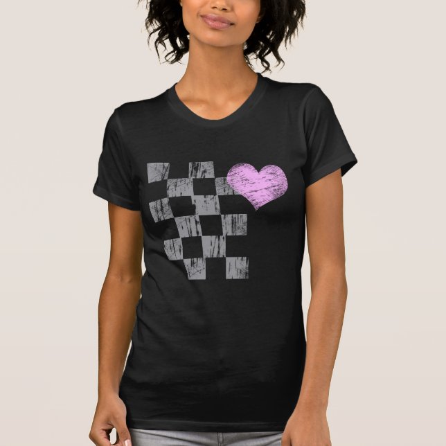 T-shirt Coeur rayé (Devant)