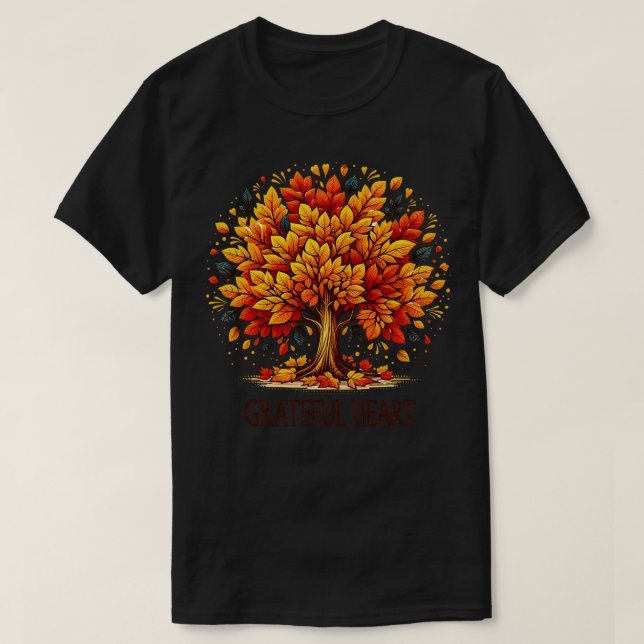 T-shirt Coeur reconnaissant (Design devant)