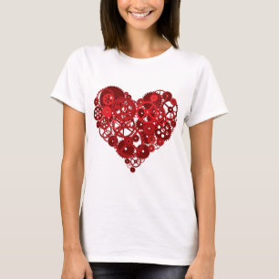 T-shirt Coeur Red Gears