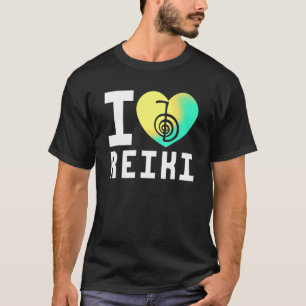 T-shirt Coeur Reiki maître Chakra Yoga Japon guérison Ener