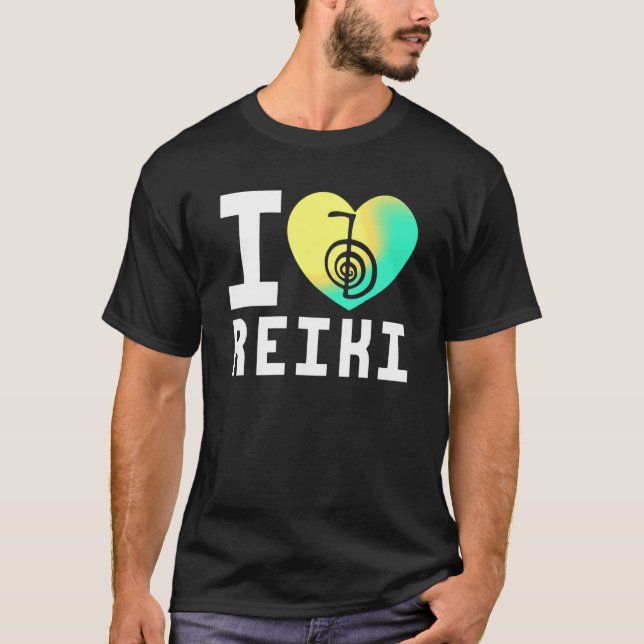T-shirt Coeur Reiki maître Chakra Yoga Japon guérison Ener (Devant)