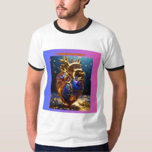 T-shirt coeur resplendissant