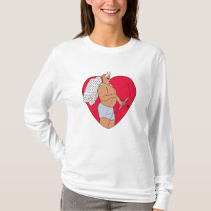 T-shirt Coeur romantique avec un Cupide inhabituel