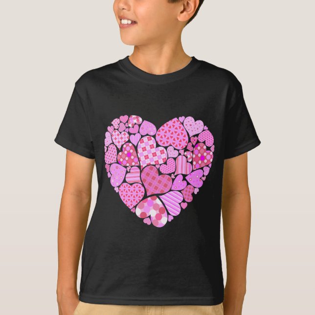 T-shirt Coeur rose (Devant)