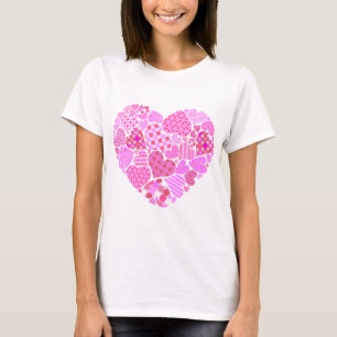 T-shirt Coeur rose