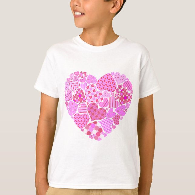T-shirt Coeur rose (Devant)