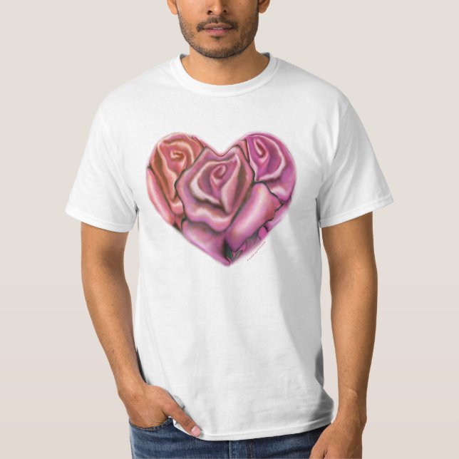 T-shirt Coeur rose (Devant)