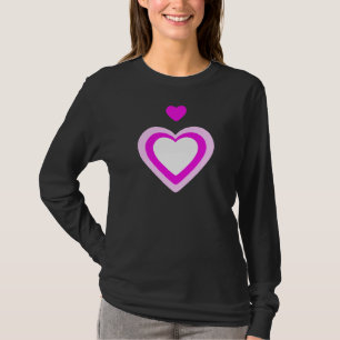 T-shirt COEUR, rose blanc