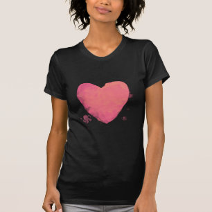 T-shirt Coeur rose mou