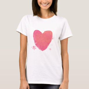 T-shirt Coeur rose mou
