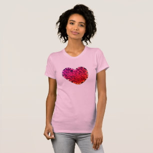 T-shirt Coeur rose pour femmes