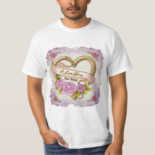 T-shirt Coeur Roses Roses Roses Rose
