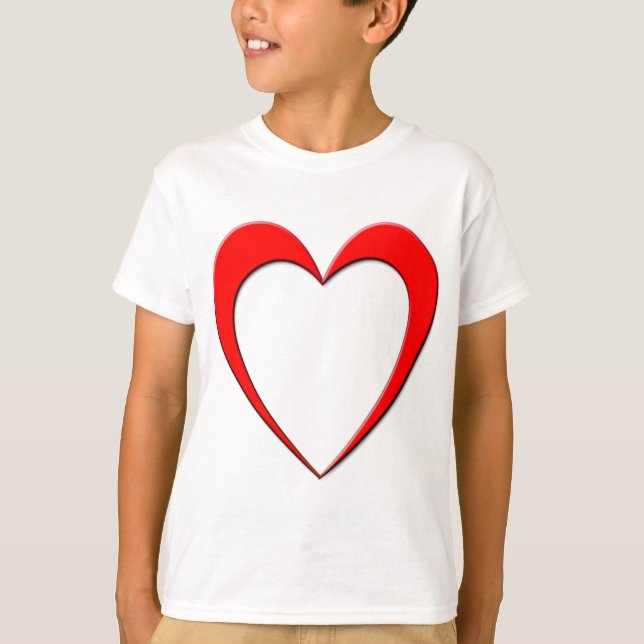 T-shirt Coeur rouge (Devant)