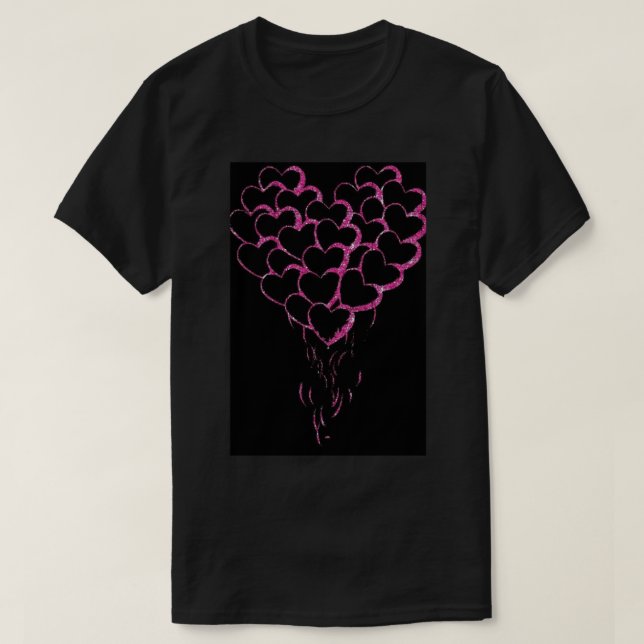 T-shirt Cœur Rouge. (Design devant)