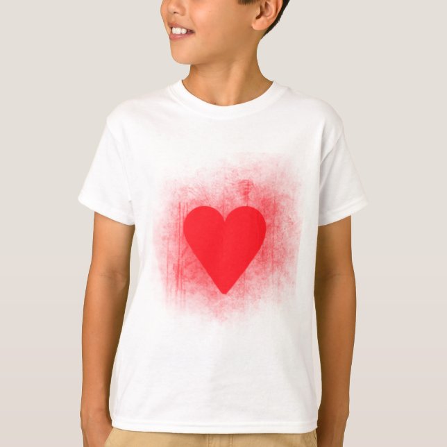 T-shirt Coeur rouge (Devant)