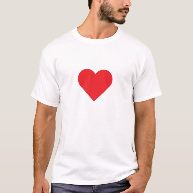 T-shirt Coeur rouge (Devant)