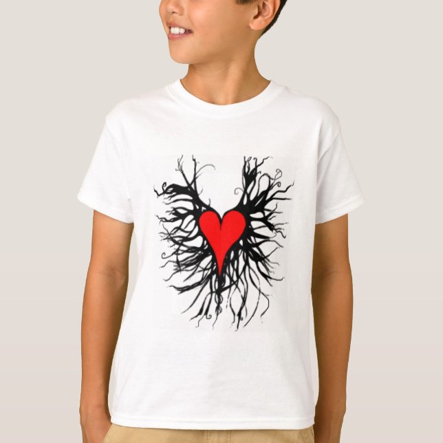 T-shirt Coeur rouge (Devant)