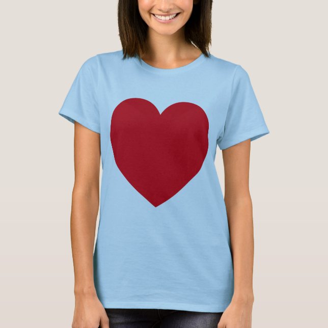T-shirt coeur rouge (Devant)