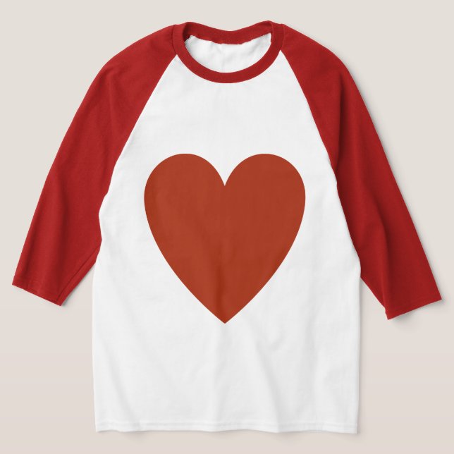T-shirt Coeur rouge clair (Poser)