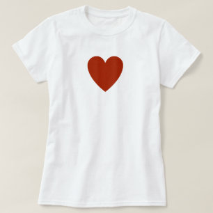 T-shirt Coeur rouge clair