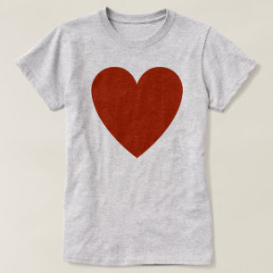 T-shirt Coeur rouge clair