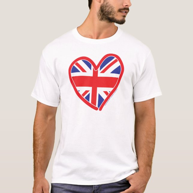 T-shirt Cœur Royal Union Jack (Devant)