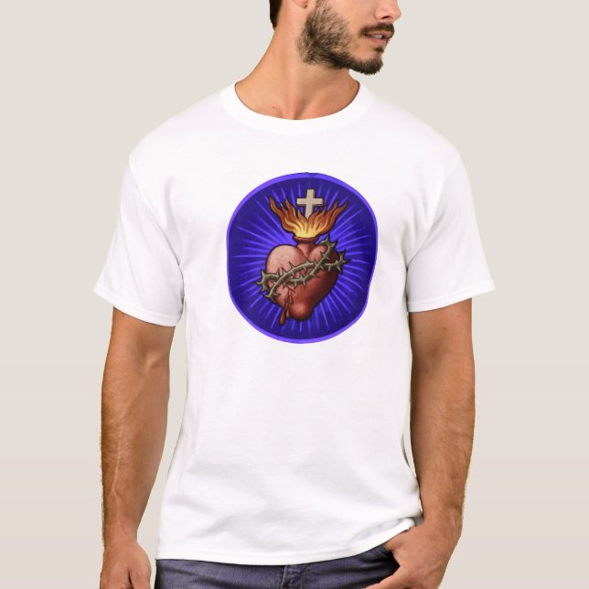 T-shirt Coeur sacré de classique (Devant)