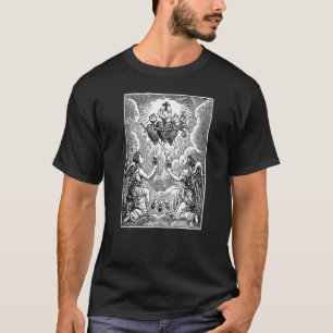 T-shirt Coeur sacré de Jésus Coeur immaculé Marie Vintag