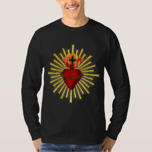 T-shirt COEUR SACRÉ JÉSUS Tattoo pour hommes femmes enfant
