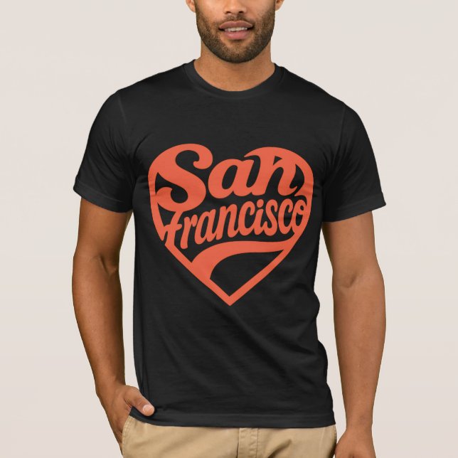 T-shirt Coeur San Francisco (Devant)