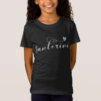 Coeur Santorin En Drapeau, Grèce, Thira