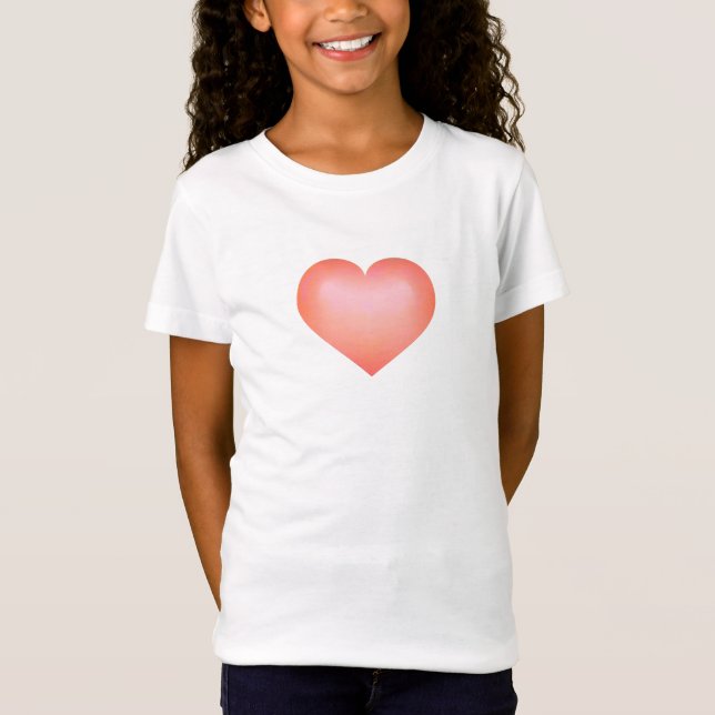 T-Shirt Coeur saumon (Devant)
