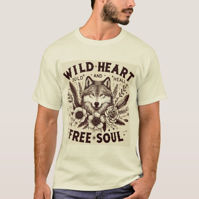 T-SHIRT COEUR SAUVAGE (Devant)