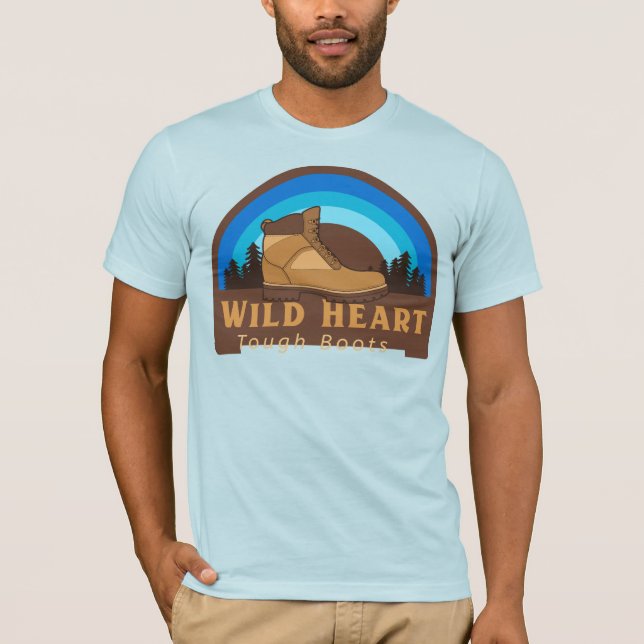 T-shirt Coeur sauvage, Bottes rudes (Devant)