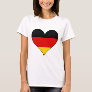 T-shirt Coeur simple de l'Allemagne