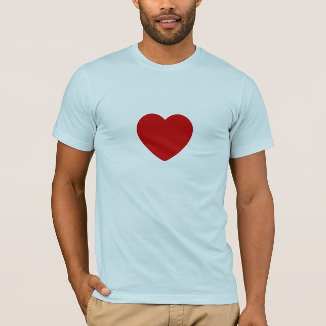 T-shirt coeur solide (Devant)