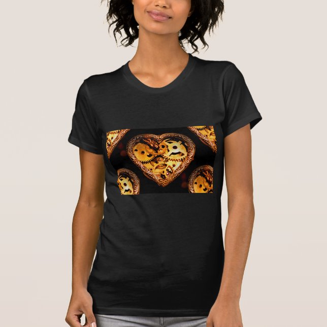 T-shirt coeur steampunk (Devant)