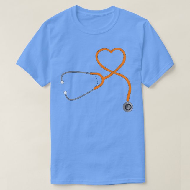 T-shirt Coeur stéthoscope 4 (Design devant)