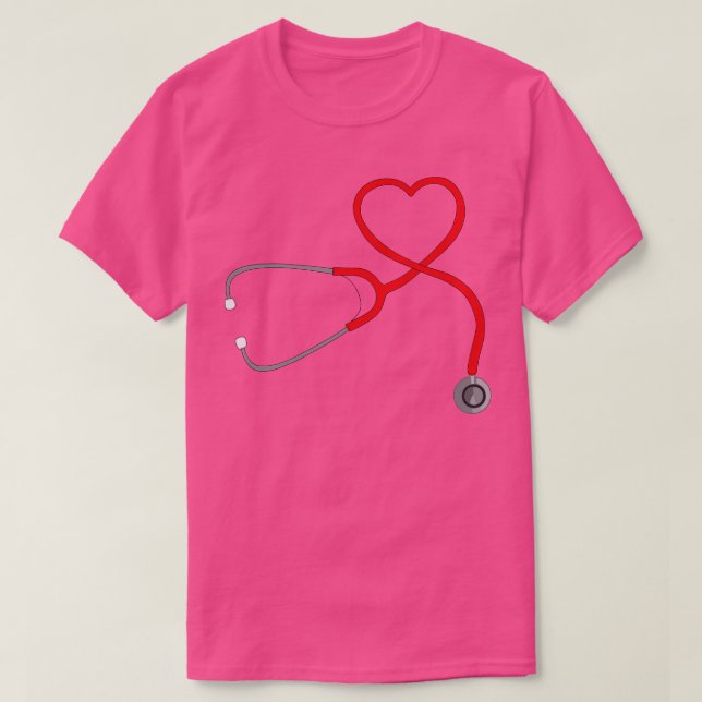 T-shirt Coeur stéthoscope 7 (Design devant)