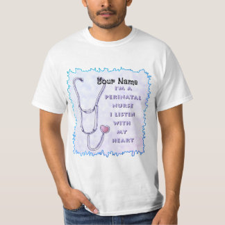 T-shirt Coeur stéthoscope Infirmière périnatale